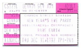 Raro Terra Concerto Ticket Stub Dicembre 31 1992 Orlando - £32.56 GBP