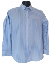 Flip Back Boys Blue Striped Long Sleeve Shirt 13-14 Years Height 160-168 - $8.67
