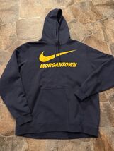 Nike Mens “Morgantown WV.” LS Navy Blue PO Hoodie!! - $37.99