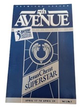 Vintage Playbill 5th Ave Theatre Seattle 1990 Gesù Christian Superstar - £11.98 GBP