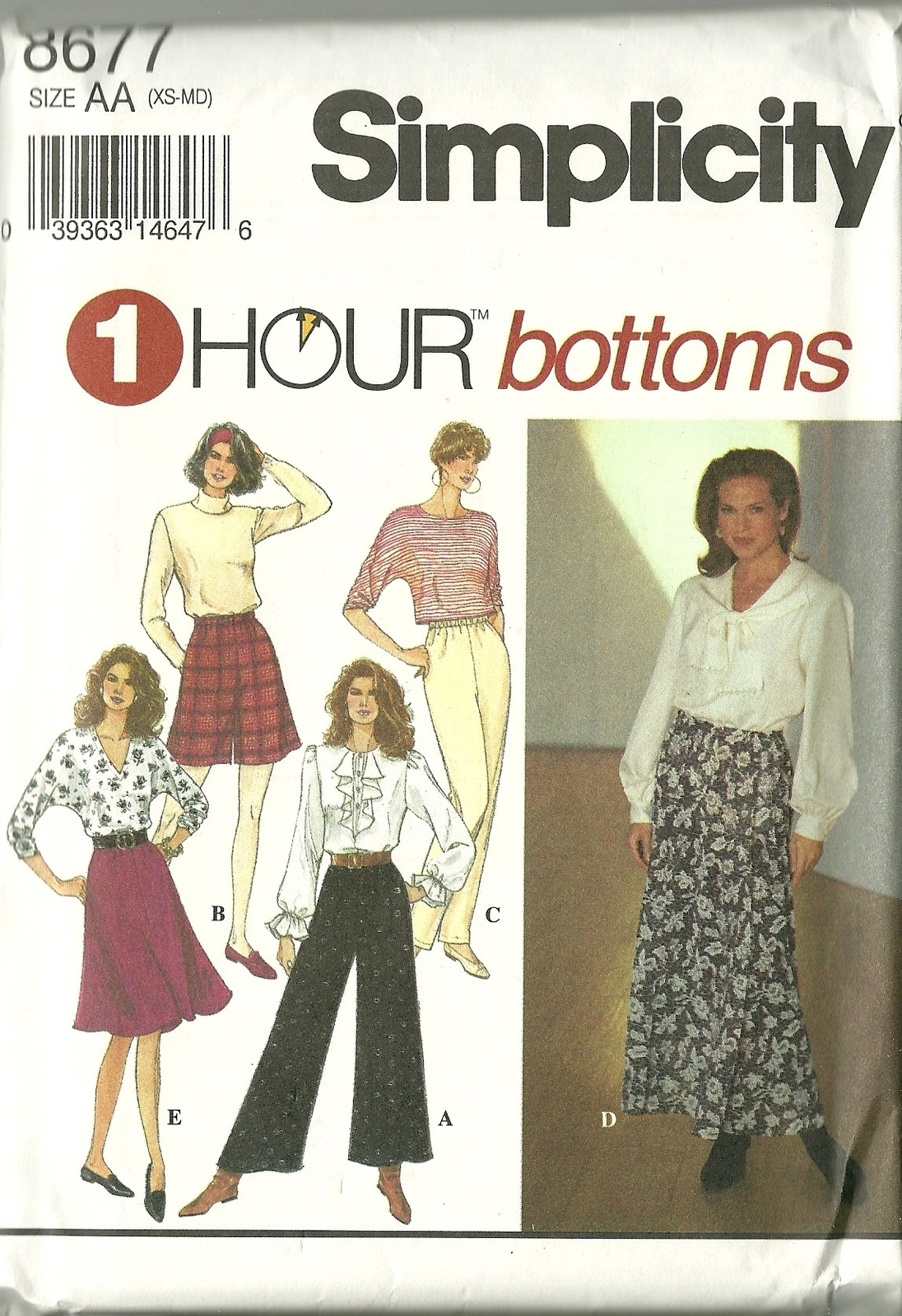 Primary image for Simplicity Sewing Pattern 8677 Misses Skirt Pants Shorts 6 8 10 12 14 16 New