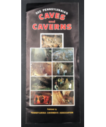 VTG 1980s Pennsylvania&#39;s Caves &amp; Caverns Brochure Pamphlet Laurel Penn&#39;s... - $12.19