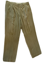 TOMMY BAHAMA Men’s Double Pleat Silk-Blend Relax Pants Size 35x32 Khaki Tan - £22.40 GBP