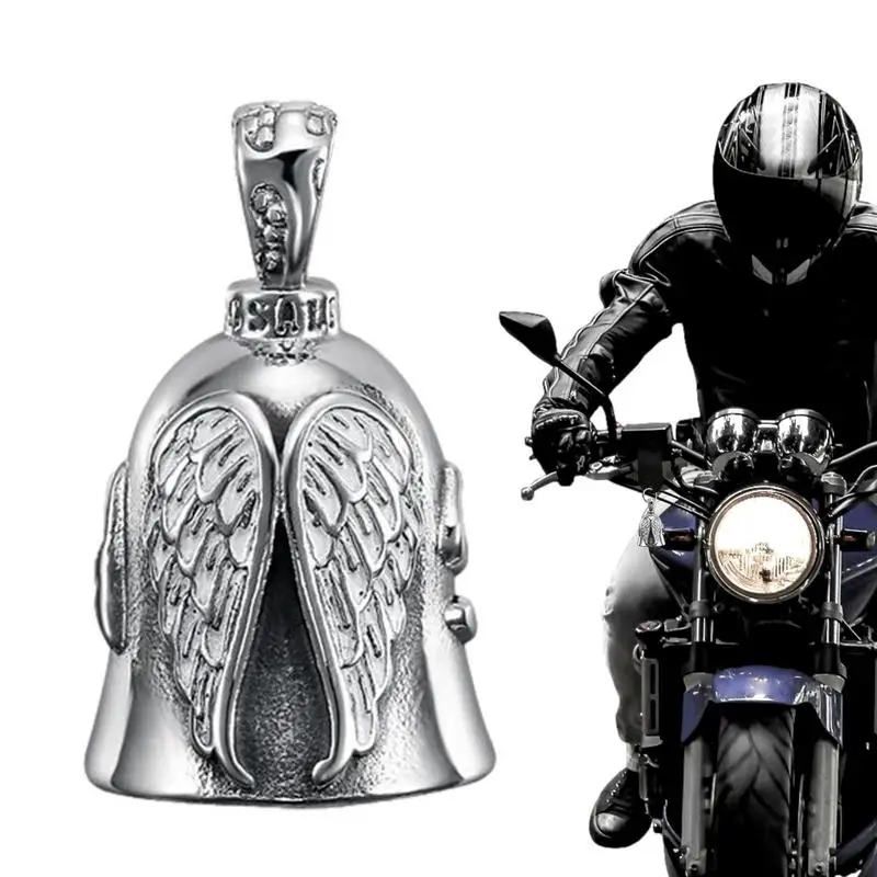 Angel Guardian Biker Riding Bell Motorcycle Accessories Pendant Necklace... - $12.79+