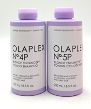 Olaplex No. 4 P & NO.5 P Blonde Enhancer Toning Shampoo & Conditioner 8.5 oz Duo - £47.79 GBP