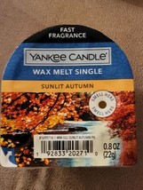 Yankee Candle Sunlit Autumn Wax Melts Lot of 3 Fall Scent  - £6.78 GBP