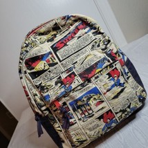 Superman Kids Backpack Baby Gap Junk Food  Comics AOP Unisex Newsprint  - $25.58