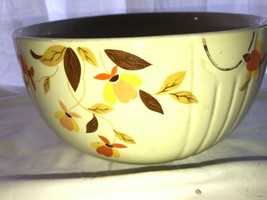 Vintage Autumn Leaf Mixing  Bowl 8 3/4&quot; Hall China Jewel Tea - £15.97 GBP