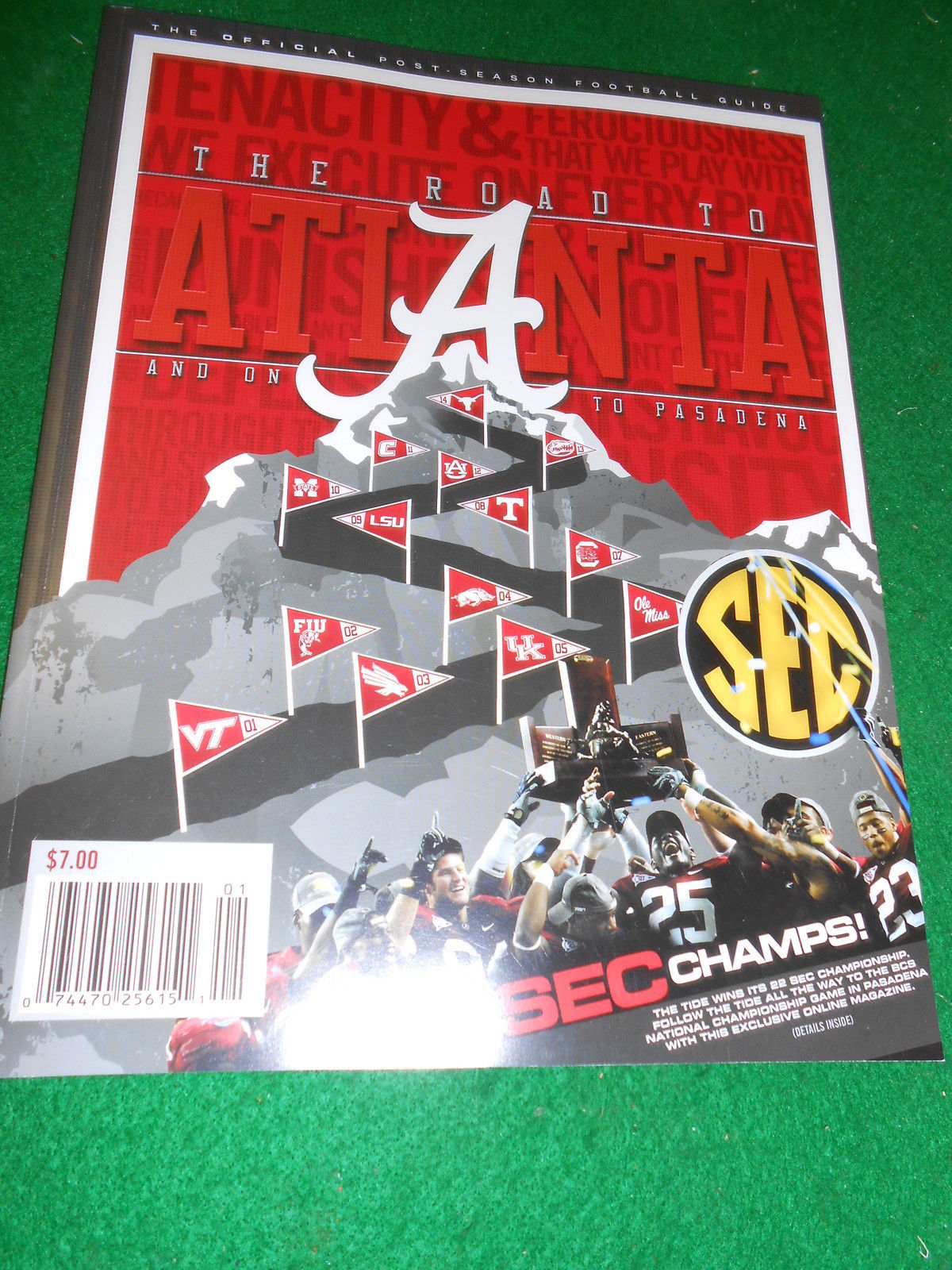 Magazine Post Season Guide ALABAMA CRIMSON TIDE Atlanta- Road to Pasadena 2010 - £11.43 GBP