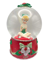 Disney Store Exclusive Tinkerbell Christmas Snow Globe Lighted - $350.43 MXN