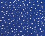 Cotton My Stars Patriotic Fourth of July USA Blue Fabric Print by Yard D... - $13.95