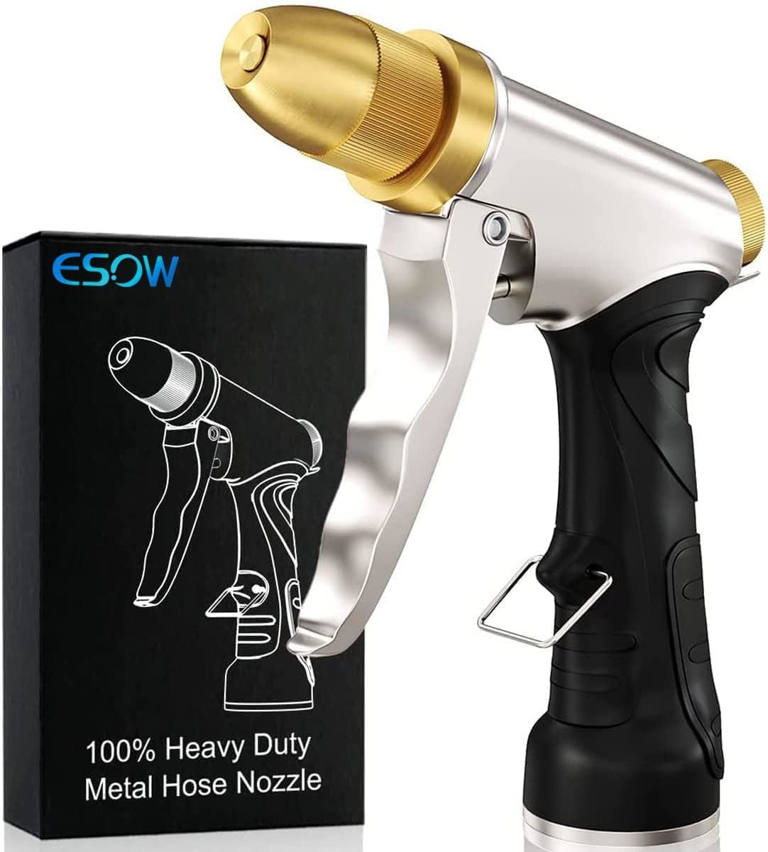 Esow Garden Hose Nozzle 100% Heavy Duty Metal, Full Brass Nozzle &amp; Abs N... - $36.99