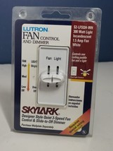 Lutron Skylark Fan Control and Dimmer S2-LFSQH-WH - White - £13.25 GBP
