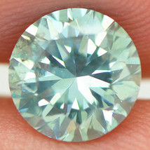 Loose Round Shape Diamond Fancy Blue Color SI1 Certified Enhanced 1.85 Carat - £2,050.91 GBP