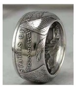 Rare Morgan Dollar 90% Silver Coin Gothic Biker Eagle Vintage Male Jewel... - €83,53 EUR