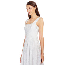 New Womens 10 NWT Designer Dress DVF Diane Von Furstenberg Long White Silver Foi - £789.63 GBP