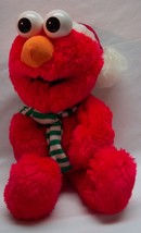 Sesame Street Holiday Elmo In Santa Hat &amp; Scarf 13&quot; Plush Stuffed Animal Toy - £14.78 GBP