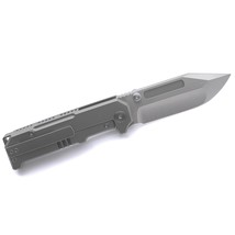 Miguron Knives Geddon Folding Knife 4.13&quot; M390 Hand Hollow Ground Rubbed... - $465.69