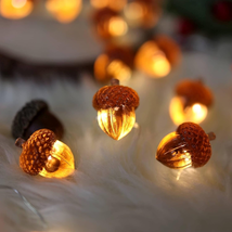 Decorative Fairy Acorn String Lights Thanksgiving Decoration Autumn Garl... - $20.05
