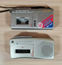 Lot of 2 Microcassette Recorders GE and Sony for PARTS or REPAIR PLEAESE... - £11.04 GBP