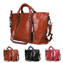 Women Soft Oiled Crossbody Shoulder Tote Bags - £26.93 GBP+
