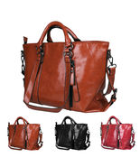 Women Soft Oiled Crossbody Shoulder Tote Bags - £26.78 GBP+
