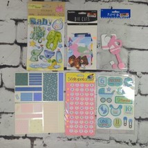 Scrapbooking Stickers Embellishments New Baby Nursery Lot Crafts  - $14.84