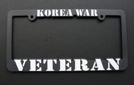 Korea War Veteran Kor EAN Usa Plastic License Plate Frame 6 X 12 Inches - £5.29 GBP