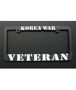 KOREA WAR VETERAN KOREAN USA PLASTIC LICENSE PLATE FRAME 6 x 12 INCHES - £5.21 GBP