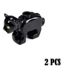 MOC City Animal Black Lion Building Blocks Minifigures Brick Toys - $14.77