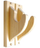 Pine Wooden Gun Rack Hangers Rifle Shotgun Sword Classic Wall Mount Display - $14.99