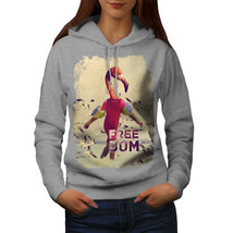 Wellcoda Flamingo Freedom Animal Womens Hoodie, Beach Casual Hooded Swea... - £28.56 GBP