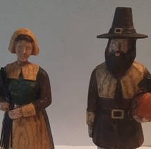 Midwest of Cannon Falls Thanksgiving Harvest Pilgrim Couple 6 Inches Tall - £21.73 GBP