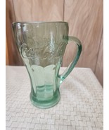 VTG Coca Cola Coke Heavy Green Glass Mug W/Handle Libbey Coke Float Mug ... - $18.99