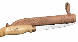 VTG Rapala J. Marttiini Finland 6” Blade Fish Filet Knife w/Leather Sheath - £15.49 GBP