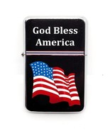 Ransoms God Bless America Design Refillable Soft Flame Oil Windproof Lig... - $13.52 CAD