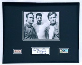 Don Shula Bob Griese + Earl Morrall Triple Signed Framed 16x20 Photo Display - £193.60 GBP
