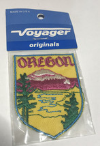 Vintage Voyager Originals OREGON 2-3/4&quot;x2&quot; Travel Souvenir Patch New Yel... - $7.69