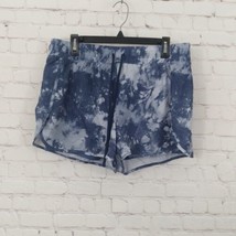 Velocity Shorts Womens XL Blue Tie Dye Elastic Waist Pull On Athletic Ru... - $15.95