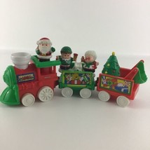 Fisher Price Little People Musical Christmas Train Holiday Santa Elf Vintage Lot - £71.09 GBP