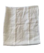 Laura Ashley Single White Sheer Door Curtain Panel Chenille Stripes 36x80&quot; - $275.41 MXN