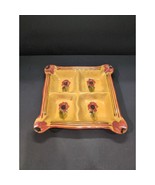 Fleur Rouge Ambiance Collection Condiment Tray, Serving Platter, Elegant... - $188.16 MXN