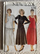 New Look Womens Dress Pattern 6384 sz 8 - 18 - uncut - $7.91