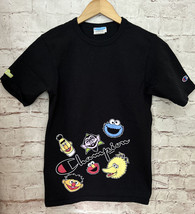 Champion x Sesame Street Shirt Mens *XS Black Elmo Big Bird Cookie Monster - $26.00