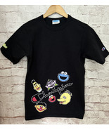 Champion x Sesame Street Shirt Mens *XS Black Elmo Big Bird Cookie Monster - £19.82 GBP