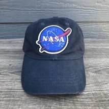 Cap Dark Blue Cotton Embroidered NASA Patch Adjustable Space Program Aer... - $13.29