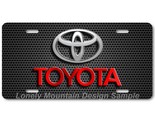 Toyota Logo Inspired Art on Grill FLAT Aluminum Novelty License Tag Plate - £14.15 GBP