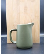 Vtg Mikasa Terra Stone Sahara Green Creamer Cream Pitcher Beautiful Color - $35.07 CAD