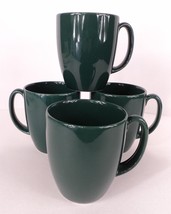 Corelle Stoneware Set of 4 Hunter Forest Green Mugs - $13.34