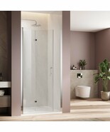 Chrome Bifold Shower Door 30x72&quot;, Frameless Glass - $408.93 CAD